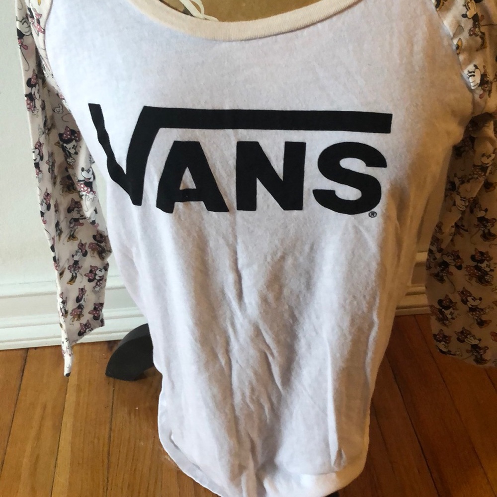 Vans Disney Minnie Mouse sleeve shirt large